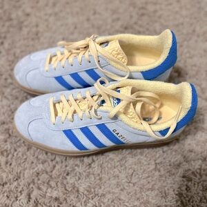 adidas Originals Women's Gazelle Bold Shoes Light Blue/Yellow Col